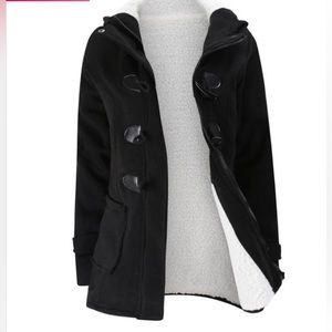 Sweatshirt Black Peacoat with Sherpa lining